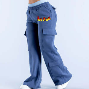 Pantalones Anchos de Mujer Más Vendidos en 2026, Pantalones Deportivos Holgados con Bolsillos Cargo, Cintura Elástica, Ligeros, para la Temporada de Invierno - Product Image 5