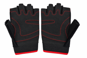 Guantes elegantes de medio dedo para fitness, malla transpirable, soporte para muñeca, unisex, para levantamiento de pesas, gimnasio, ciclismo. - Product Image 2