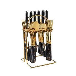 Ensemble de couverts contemporains en acier inoxydable durable pour les fêtes et les cuisines - Couverts de haute qualité - Product Image 1