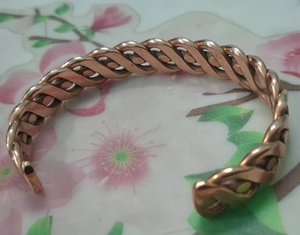 Wholesale Biomagnetic Solid <b>Copper</b> Magnetic <b>Bracelet</b> Fashion Health Energy Charm Jewelry - Product Image 1