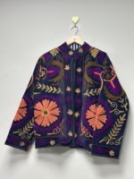 Maaunique Motif floral Broderie Suzani Velours Coton Automne Hiver Grande taille Écologique Réversible Respirant Fait main