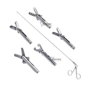 Pinzas para cuerpos extraños para histeroscopio, 410 mm, acero inoxidable de alta calidad, quirúrgicas manuales, certificadas CE, clase II, kit quirúrgico MOL - Product Image 1
