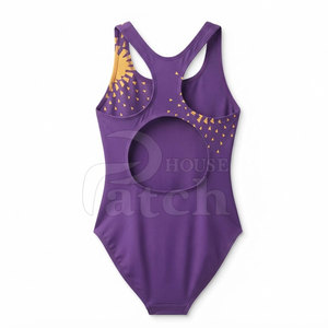 Traje de baño profesional de una pieza para mujer, traje de baño personalizado de secado rápido, tela elástica atlética, deportes de playa y piscina - Product Image 2