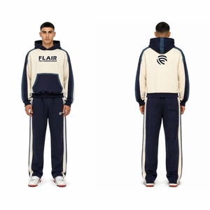 ชุดวอร์มบล็อกสีพรีเมียมสำหรับผู้ชาย – เสื้อฮู้ดและกางเกงจ็อกเกอร์ – ชุดลำลอง - Product Image 5