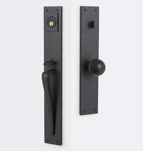 Manija de palanca doble de acero inoxidable niquelado de moda para muebles del hogar, personalizable con puerta de paso y privacidad - Product Image 3