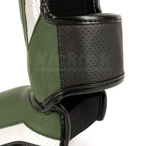 Custom Design Wholesale PU Leather High Quality <b>MMA</b> <b>Shin</b> <b>Guards</b> Professional Non-Slip Foldable Lightweight Safety <b>Shin</b> Pads - Product Image 3