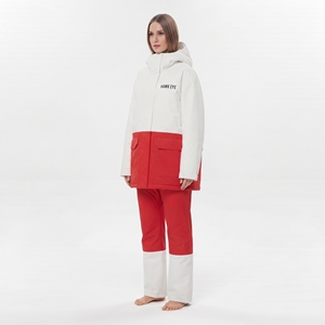 Traje de esquí cálido para mujer, chaqueta impermeable para la nieve, pantalones, ropa de esquí transpirable y resistente al viento para exteriores - Product Image 2