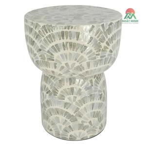 Table basse moderne haut de gamme avec incrustation artisanale en nacre, dimensions personnalisables ; mobilier de salon haut de gamme, Vie - Product Image 1