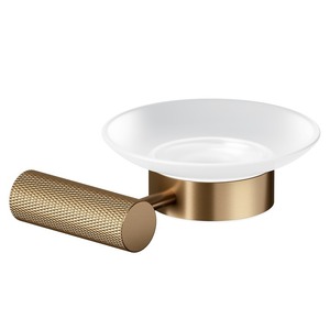 Soporte de Jabón de Pared Moderno GLOSSY TOUCH ART, Acabado en Cobre Cepillado, para Baño y Hogar - Product Image 2