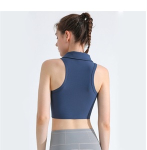 เสื้อชั้นในกีฬาผู้หญิงแบบไร้ตะเข็บ ยืดหยุ่นสูง ระบายอากาศได้ดี ทรง Racer Back ยืดได้สี่ทิศทาง รองรับการออกกำลังกายอย่างดี - Product Image 4