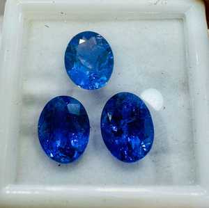 Par de Piedras Preciosas de Tanzanita Natural Ovalada, Color Azul Violeta, Piedras Sueltas de Alta Calidad para Diseño de Joyería Fina - Product Image 3