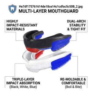 Protector Bucal Deportivo Personalizado para Boxeo, MMA, Muay Thai, Rugby, Fútbol, Baloncesto, Absorbe Impactos, Fabricante OEM - Product Image 3