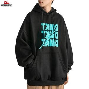 Sudadera con capucha para hombre con estampado de soplo en 3D y logotipo personalizado jersey de franela de estilo clásico para el invierno - Product Image 3