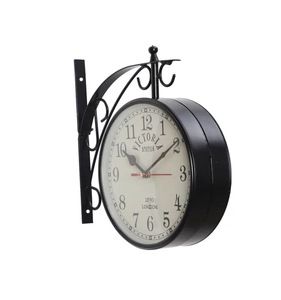 Horloge murale vintage Victoria Station 1890 Londres, mouvement à quartz, métal, style traditionnel, décorative - Product Image 6