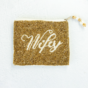 Custom Logo Beaded Embroidery Coin Pouch for Promotional Gifts FLORAL DESIGN FD-207 with Intricate Handmade Design - Product Image 6