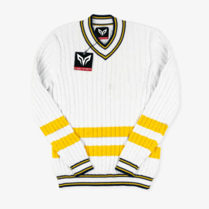 Custom Top Quality Cable Knitted <b>Sweater</b> For Unisex A&T University Varsity <b>Cardigan</b> knitted Women's <b>Sweaters</b> V neck HBCU - Product Image 1