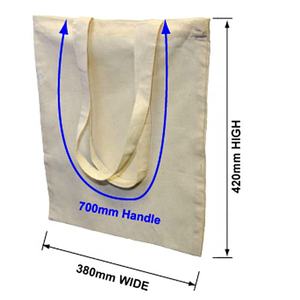 Sac fourre-tout en toile de coton de qualité supérieure Sac à provisions Calicot à logo personnalisé pour emballage de supermarché Utilisation de cadeau avec lettre - Product Image 5