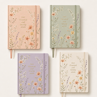 Agenda hebdomadaire LABON Custom 2027 Botanical Blossom Planner, couverture rigide florale, esthétique, journal de bien-être, carnet de gratitude