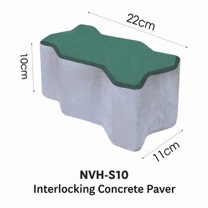 Adoquín de Hormigón Entrelazado de Diseño Moderno NVH-S10 para Uso en Exteriores, Baños, Cocinas y Hoteles - Product Image 3