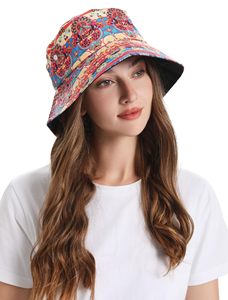 Printed Bucket <b>Hat</b> for Women <b>Men</b> Packable Summer <b>Sun</b> <b>Hat</b> for Beach, Vacation, Daily Wear - Product Image 1
