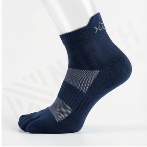 Five Finger <b>Socks</b> Men Fall Cotton Outdoor Sports Athletic Breathable <b>Toe</b> <b>Socks</b> Running Hiking Casual Daily Wear Customized Color - Product Image 3