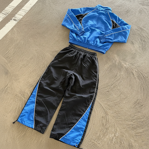 Conjunto Deportivo Personalizado de Otoño, Chaqueta de Nailon de Secado Rápido con Cuello Alto Bordado, Pantalones Deportivos, Reflectantes 3M - Product Image 2