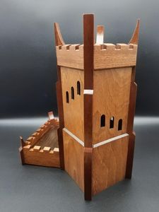 Tour à dés pliable en bois, boîte de rangement pour dés, pour jeux de table et jeux de société, vente en gros - Product Image 3