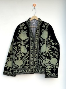 Chaqueta Bomber TNT Reversible Hecha a Mano, Ecológica, Bordada, Estilo Boho, Unisex, de Algodón Puro, Prenda Exterior Étnica India, Diseño Artesanal - Product Image 1