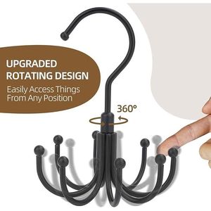 Confezione da 2 Ganci Appendiabiti in Metallo per Reggiseni, Organizzatore Armadio con Capacità di 48 Reggiseni, Supporto Girevole per Reggiseni Sportivi, Design Salvaspazio - Product Image 2