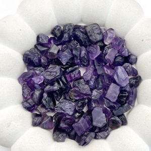 Pierre brute d'améthyste véritable 8x10mm - Pierre précieuse naturelle non taillée, brute, fournitures de fabrication de bijoux violets - Product Image 2