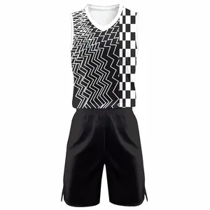 Veste athlétique personnalisable pour hommes, chemise, maillot de basket-ball réversible et respirant, ensembles imprimés à séchage rapide et sublimation - Product Image 2
