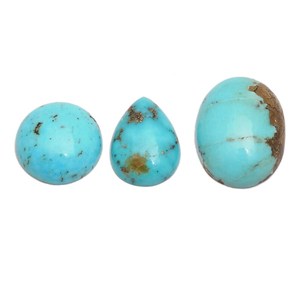 Lot de cabochons ovales en turquoise naturelle de l'Arizona, qualité AAA, 18mm-25mm, pierres semi-précieuses, pour la création de bijoux - Product Image 3