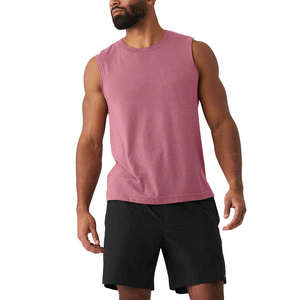 Manufacturer High Quality Custom Logo Gym Tank Top Sleeveless Workout Breathable Workout Sports Running Men's Tank Tops - Product Image 4