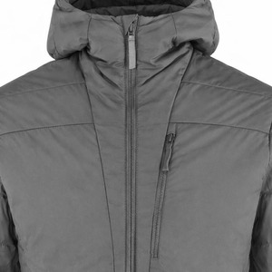 Hooded Stand Collar Front Custom Logo Casual Outdoor Thermal Coat Custom Bubble Front Logo Hooded Men's Casual Outerwear Puffer - Product Image 3