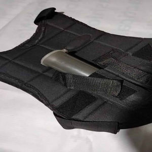 Protection corporelle personnalisée en nylon noir, légère, respirante, à démontage rapide, modèle viral - Product Image 3