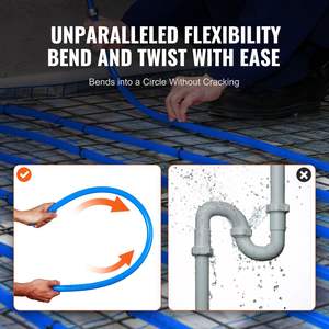 Tuyau composite flexible PEX-B bleu de 100 pieds de long et 3/4 pouce, restauration facile pour les applications de plomberie d'eau chaude/froide - Product Image 4