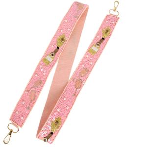 Correa elegante para bolso de mujer, elegante diseño de cuentas de semillas con detalles decorativos, mejora perfecta para bolso de mano - Product Image 1