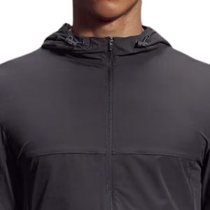 <b>Mens</b> Performance Windbreaker Coat <b>Lightweight</b> Breathable Outdoor <b>Jacket</b> Full Zip Sports Training Wear Water Resistant Custom - Product Image 3
