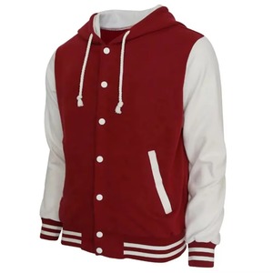 Blouson universitaire en cuir basique personnalisé pour homme, col montant, style Letterman, nouvelle collection, tenue bomber basique tendance - Product Image 3