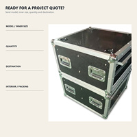 Flight case 2U 3U 4U 6U 19 pouces pour amplificateur avec porte coulissante pour équipement audio de tournée OEM ODM