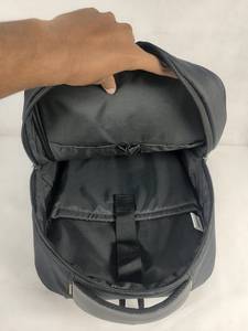 Sac à dos pour ordinateur portable noir, mode affaires, imperméable, en polyester, grande capacité, voyage, moderne, minimaliste, sac d'école pour étudiants, frontal - Product Image 4