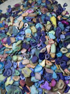 Wholesale Natural Druzys Agate Slice Raw Agate Sliced Druzy Stone Pendant Necklaces for Women Healing Jewelry Making - Product Image 3