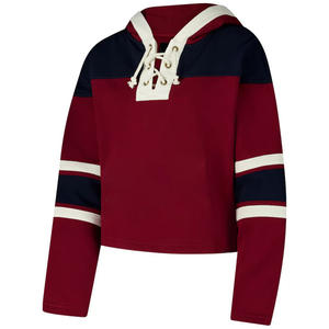 Sudadera con capucha de hockey sobre hielo personalizada para mujer, proveedor de Pakistán, sudadera con capucha de lana con logotipo del equipo para clubes de hockey - Product Image 2