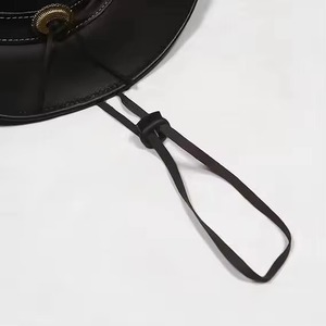 Chapeau de cowboy en laine brûlée, gravé sur mesure, à large bord, style vintage bohème, Fedora Western - Product Image 6