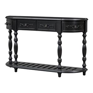 Consolle Moderna Curva con 4 Cassetti e 1 Ripiano per Ingresso, Soggiorno o Corridoio - Product Image 4