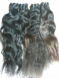 Extensiones de Cabello Humano Remy Indio Negro, Doble Trama a Máquina, Cabello Virgen a Granel, Ondulado Profundo, Grado Superior para Pelucas y Salones - Product Image 5