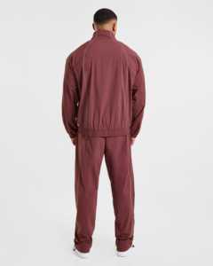 Survêtement d'été léger pour homme, coupe décontractée, ourlet élastique, poches zippées, fermeture éclair frontale, col montant, passepoil contrastant, respirant - Product Image 3