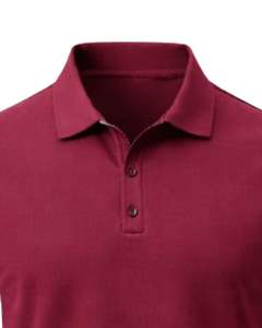 Polo en coton pour homme personnalisé, couleur bordeaux, coupe classique, manches courtes, vêtements décontractés d'été, logo personnalisé, fabricant OEM, approvisionnement en gros - Product Image 5