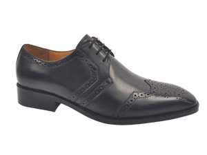 Zapatos Oxford de Vestir para Hombre, de Cuero Vacuno, con Punta en Pico, con Cordones, para Oficina, Carrera Profesional, Color Sólido, para Todas las Temporadas - Product Image 1