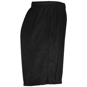 Shorts de sport pour homme personnalisés, en maille noire écologique, à taille élastique, respirants, séchage rapide, 100% polyester - Product Image 3